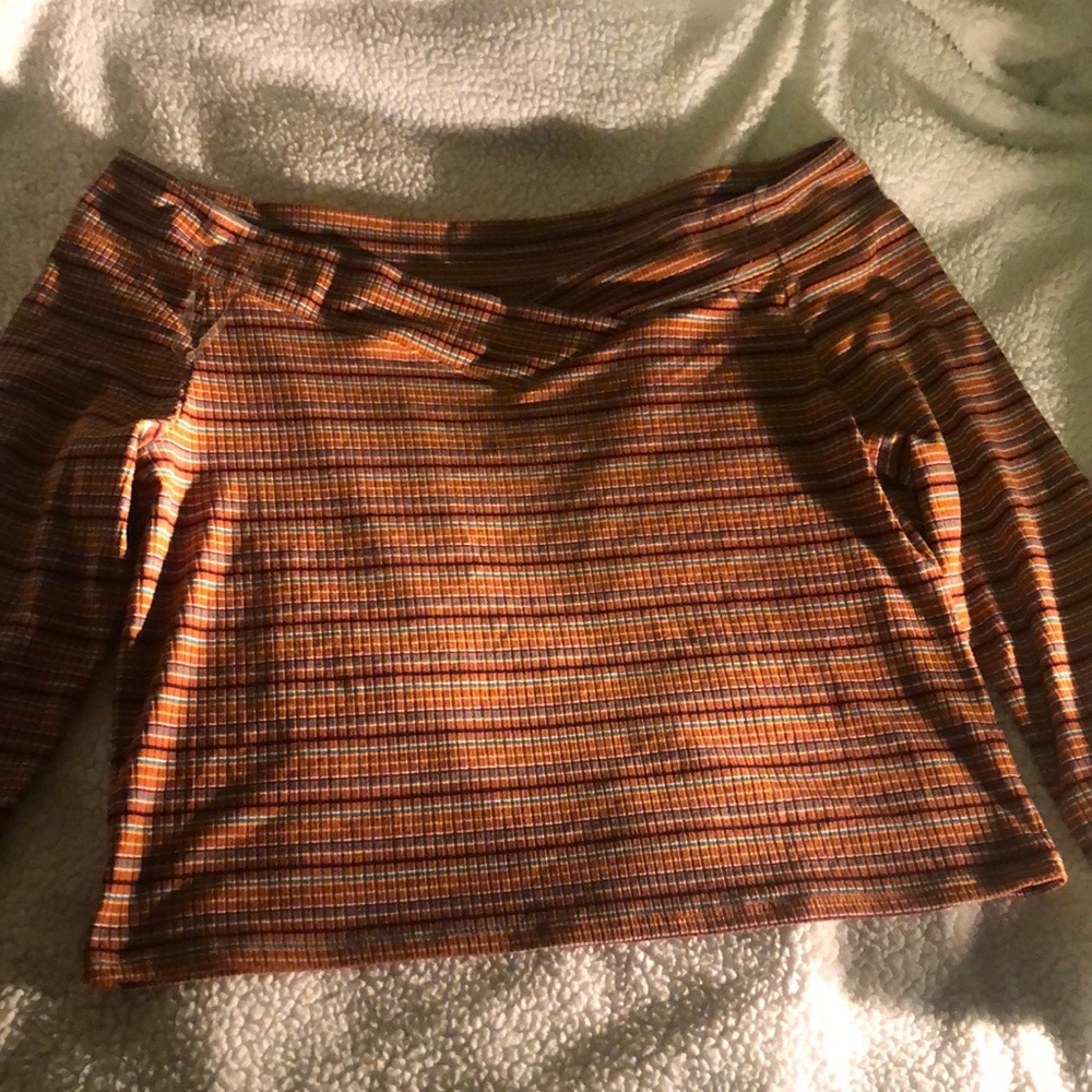 Orange crop top